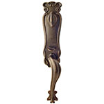 Emtek Art Nouveau Entry Door Handle Set in Medium Bronze