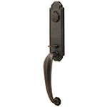 Emtek Octagon Entry Door Handle Set in Medium Bronze