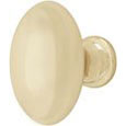 Emtek Brass Egg Cabinet Knob in Polished Brass