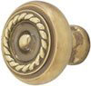 Emtek Rope Brass Cabinet Knob in French Antique