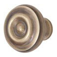 Emtek Brass Waverly Cabinet Knob in French Antique