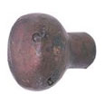 Emtek Egg Sandcast Bronze Cabinet Knob in Deep Burgundy