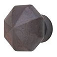 Emtek Octagon Bronze Cabinet Knob in Deep Burgundy