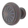 Emtek Tuscany Round Bronze Cabinet Knob in Deep Burgundy