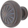 Emtek Tuscany Round Bronze Cabinet Knob in Deep Burgundy