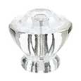 Emtek Astoria Clear Crystal Cabinet Knob in Satin Nickel