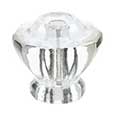 Emtek Astoria Clear Crystal Cabinet Knob in Satin Nickel