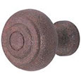 Emtek Brittany Wrought Steel Cabinet Knob in Rust