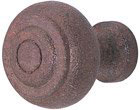 Emtek Brittany Wrought Steel Cabinet Knob in Rust