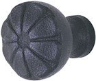 Emtek Petal Wrought Steel Cabinet Knob in Flat Black