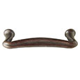 Emtek Art Nouveau Bronze Cabinet Pull in Deep Burgundy