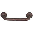 Emtek Rod Sandcast Bronze Cabinet Pull in Deep Burgundy