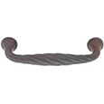 Emtek Tuscany Twist Bronze Cabinet Pull in Deep Burgundy