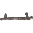 Emtek Twig Sandcast Bronze Cabinet Pull in Medium Bronze