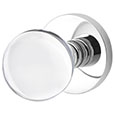 Emtek Bristol Crystal Door Knob in Polished Chrome with Disk rosette