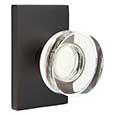 Emtek Modern Disc Crystal Door Knob