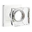 Emtek Modern Square Crystal Door Knob