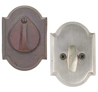 Emtek Style #1 Sandcast Bronze Deadbolt Door Lock