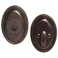 Emtek Style #14 Bronze Deadbolt Door Lock in Medium Bronze