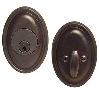 Emtek Style #14 Bronze Deadbolt Door Lock