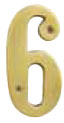 Emtek Brass 4" "6" Address Number in PVD