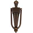 Emtek Narrow Style Brass Door Knocker in Oil Rubbed Bronze