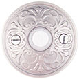 Emtek Lancaster Brass Doorbell Cover in Satin Nickel