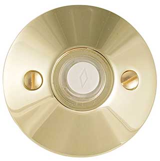 Emtek Modern Style Brass Door Bell in PVD