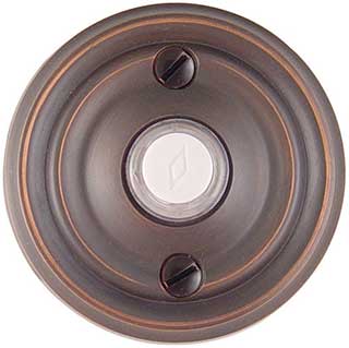 Emtek Regular Style Brass Door Bell in Oil Rubbed Bronze