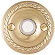 Emtek Rope Brass Doorbell Cover in PVD