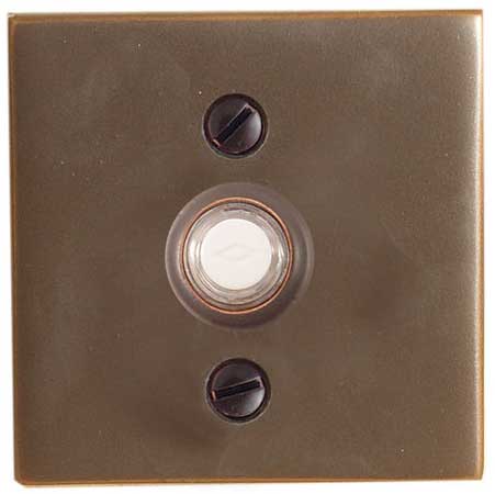 brass doorbell square emtek door bell bronze rubbed oil shown finish