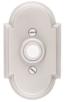 Emtek Style #8 Brass Door Bell in Satin Nickel