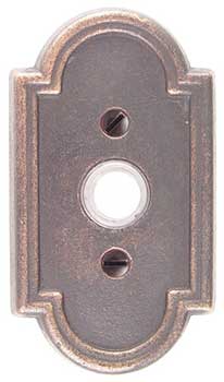 Emtek Style #11 Bronze Door Bell in Deep Burgundy