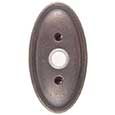 Emtek Style #14 Bronze Doorbell Cover in Medium Bronze