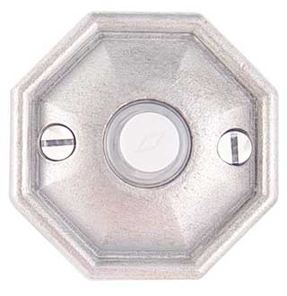 Emtek Style #15 Bronze Door Bell in Silver Patina