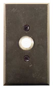 Emtek Style #3 Sandcast Bronze Door Bell in Medium Bronze