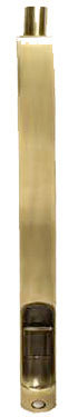 Emtek 12" Radius Brass Flush Bolt in French Antique