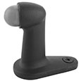 Emtek Goose Style Floor-Mounted Door Stop in Flat Black