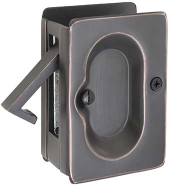 Emtek Pocket Door Lock in Oil Rubbed Bronze