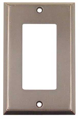 Emtek Colonial 1-Rocker Brass Switchplate in Oil Rubbed Bronze