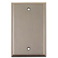 Emtek Colonial Blank Brass Switch Plate in Oil Rubbed Bronze