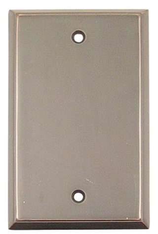 Emtek Colonial Blank Brass Switchplate in Oil Rubbed Bronze