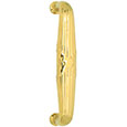 Emtek Ribbon & Reed Brass 8" Door Pull in PVD