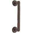 Emtek Rod Bronze 8" Door Pull in Deep Burgundy