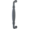 Emtek Normandy Wrought Steel 8" Door Pull in Flat Black