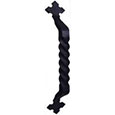 Emtek San Carlos Wrought Steel 18" Door Pull in Flat Black