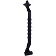 Emtek San Carlos Wrought Steel 24" Door Pull in Flat Black