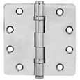 Emtek Brass Ball-Bearing 1/4"-Radius Hinges in Polished Chrome