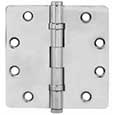 Emtek Brass Ball-Bearing 1/4"-Radius Hinges in Polished Chrome