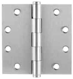 Emtek Brass Heavy-Duty Square Hinge in Satin Nickel